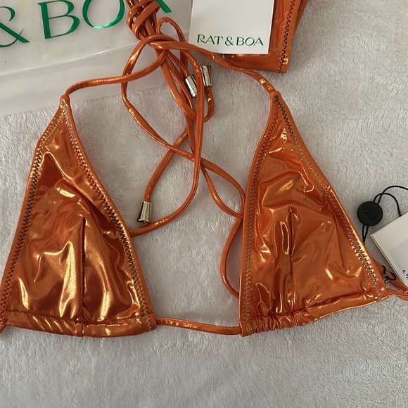 RAT & BOA MIRO ORANGE BIKINI TOP AND BOTTOM
(Set) - Picture 13 of 13